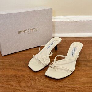 Jimmy Choo Etana Mule 50 Leather Sandal Women's Size 41